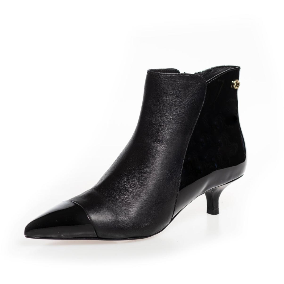 Women Quick Milan Girl - Black Patent Ankle Boots Copenhagen Shoes - 2