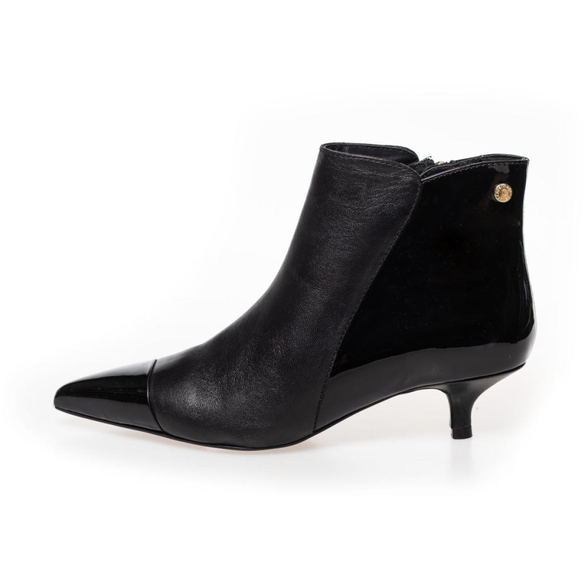 Women Quick Milan Girl - Black Patent Ankle Boots Copenhagen Shoes