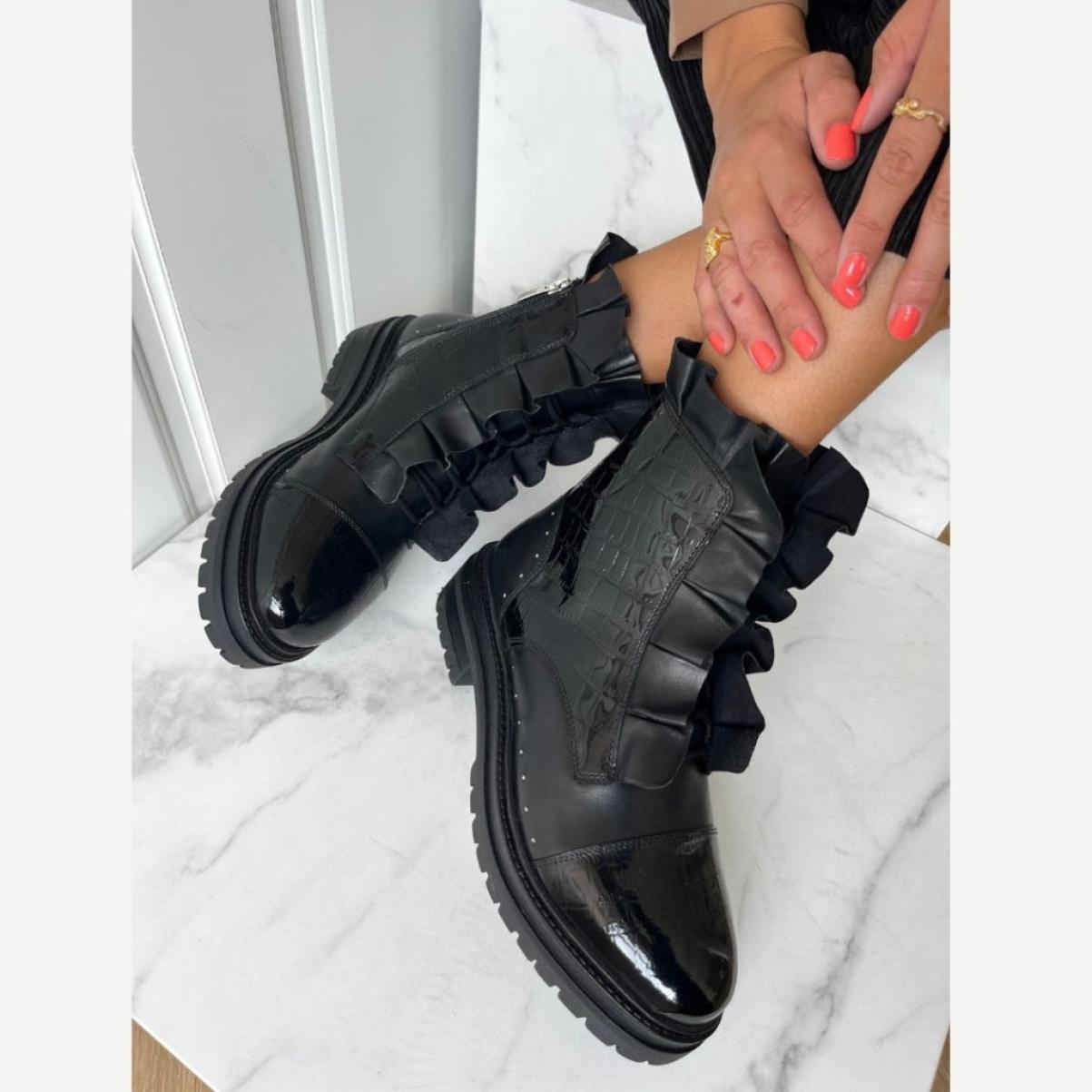 Women Reliable Copenhagen Shoes Pretty Her - Black Ankle Boots - 2