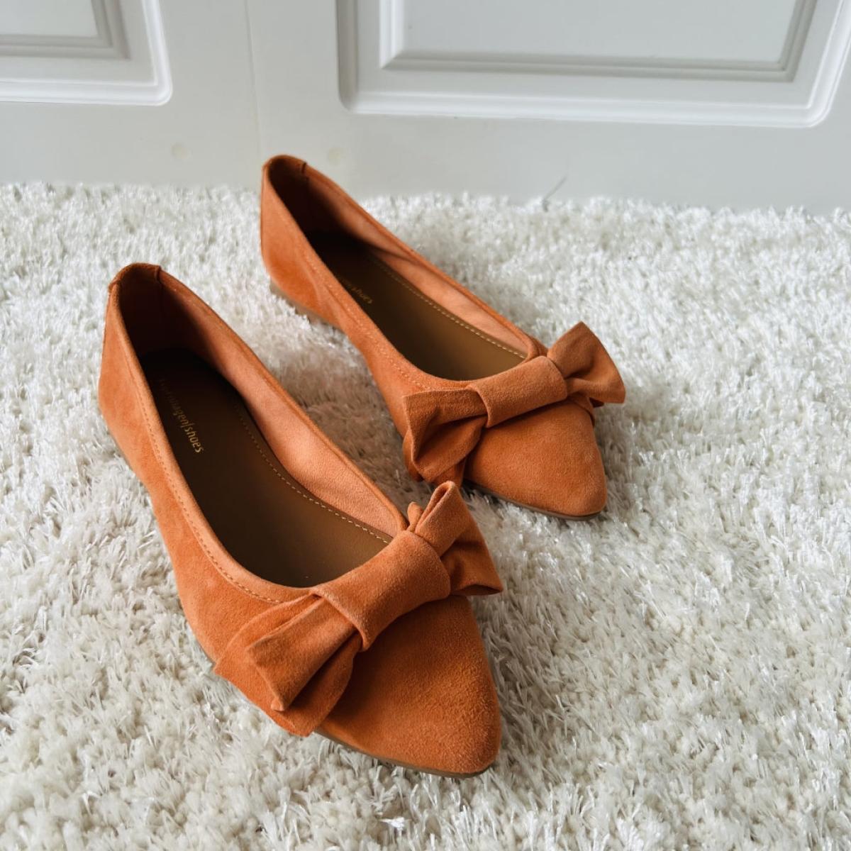 Women Copenhagen Shoes Lowest Price Guarantee Time On My Own - Orange Ballerina - 2
