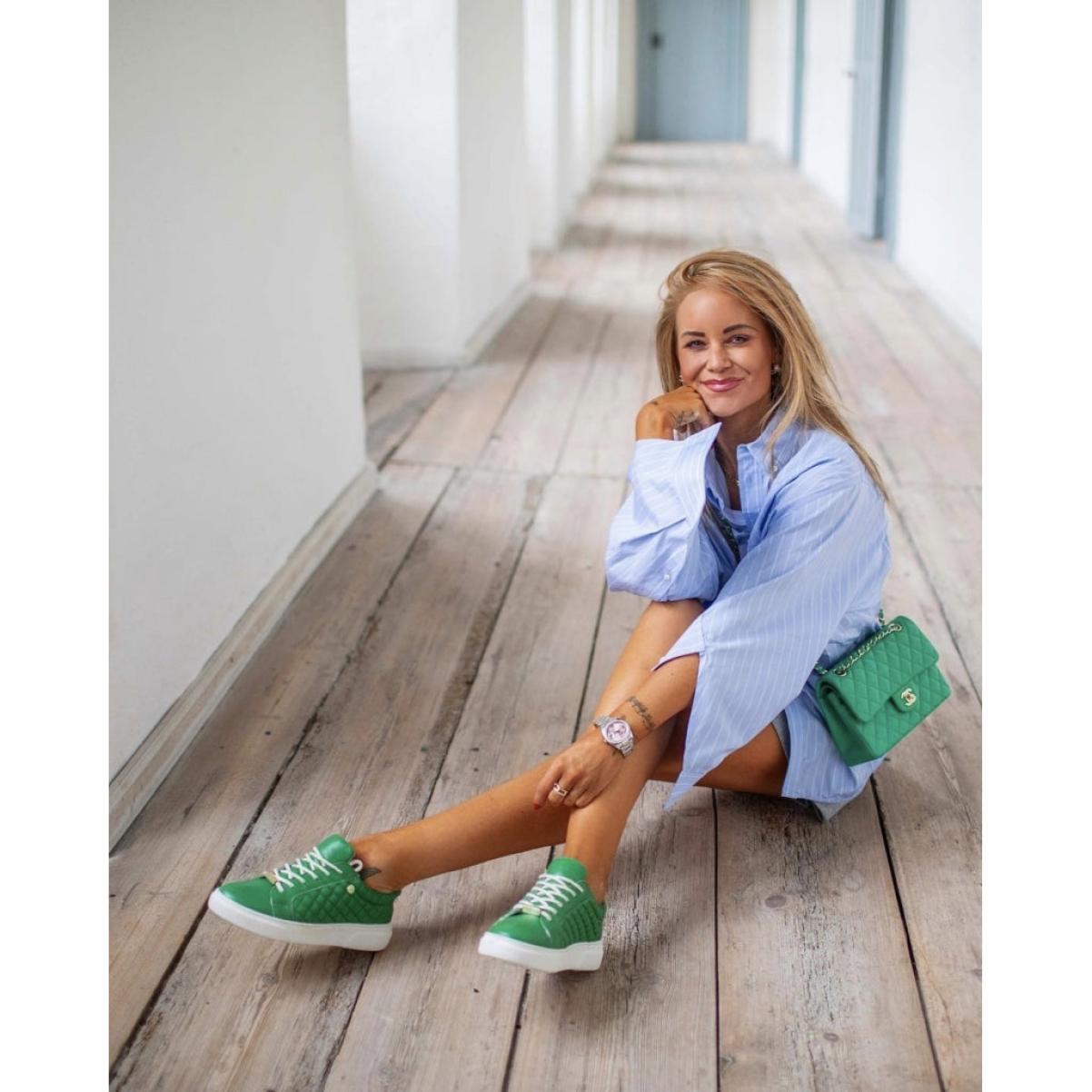 Sneakers Trendy Women Dressed 22 Copenhagenshoes By Josefine Valentin - Green Copenhagen Shoes - 1