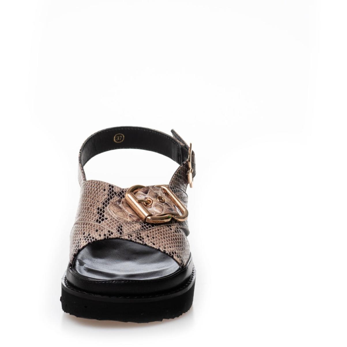 Sandals Women As A Woman - Cognac Snake Timeless Copenhagen Shoes - 1
