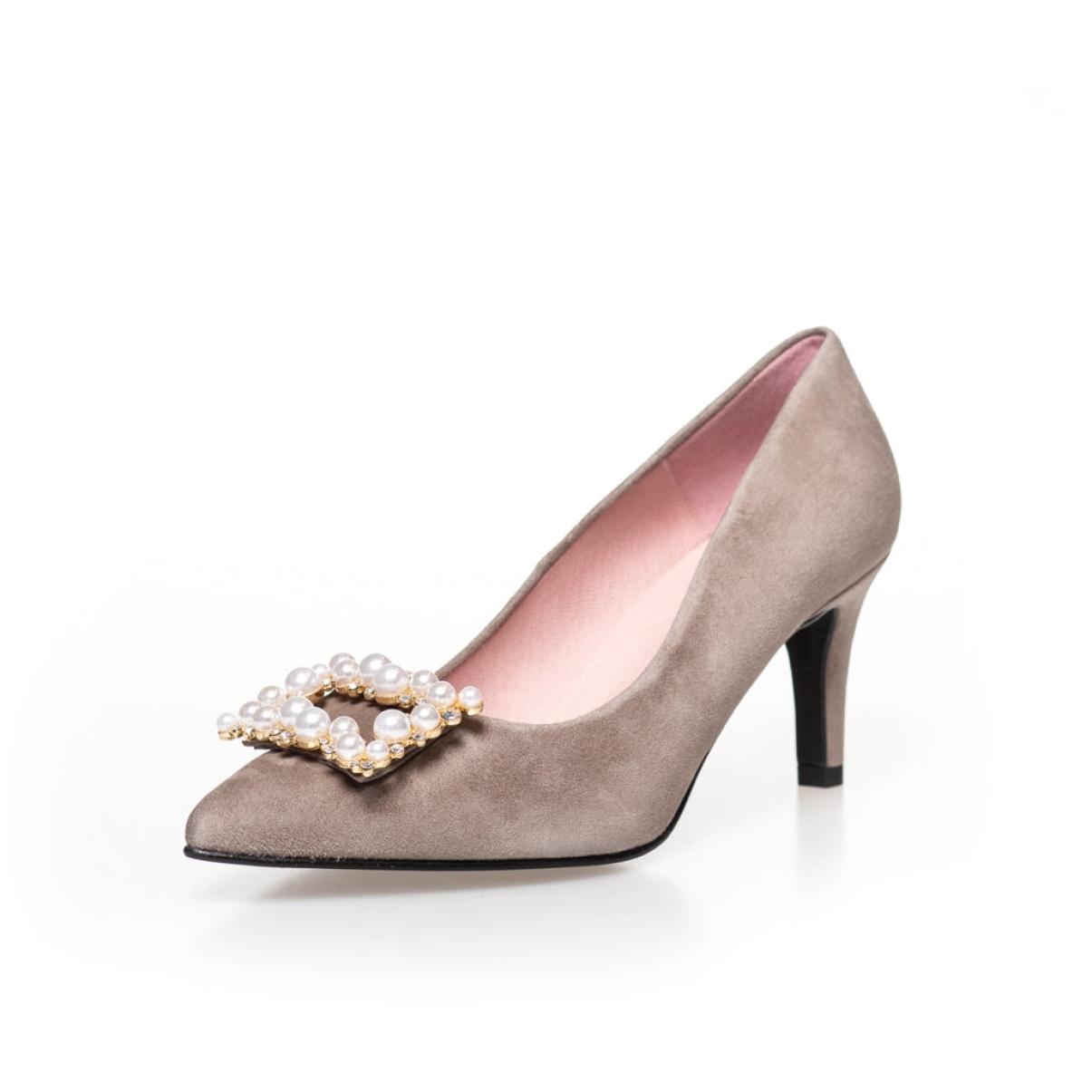 Women Energy-Efficient Pearls And Diamonds - Beige (Topo) Stilettos & High Heels Copenhagen Shoes - 1