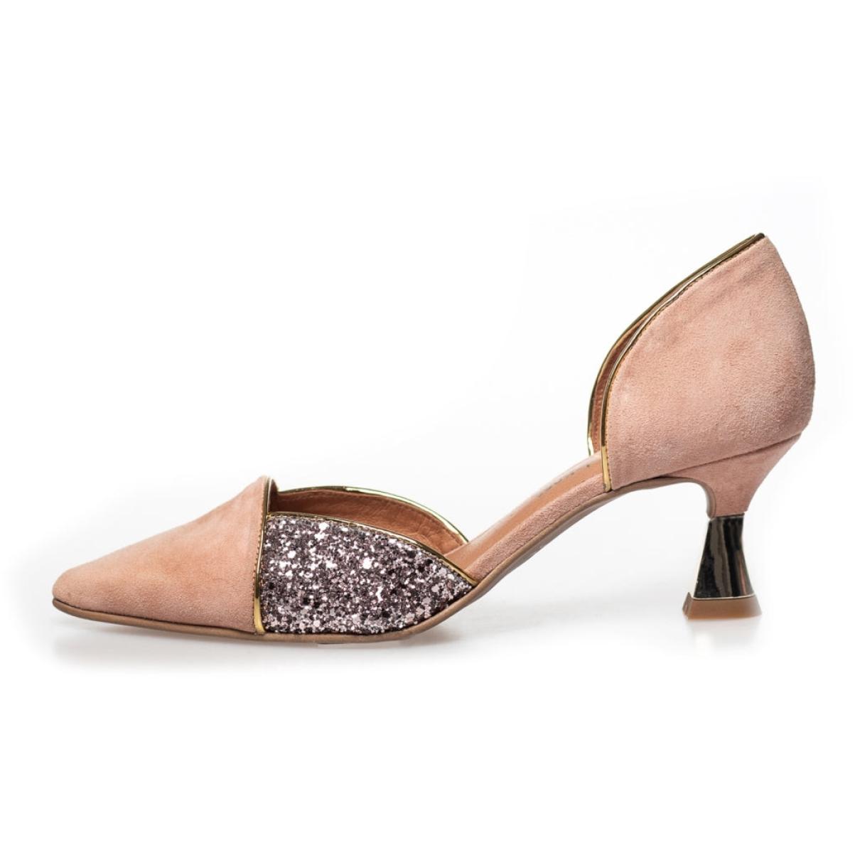 Copenhagen Shoes Paris - Glitter - Nude Multi Stilettos & High Heels Women Secure