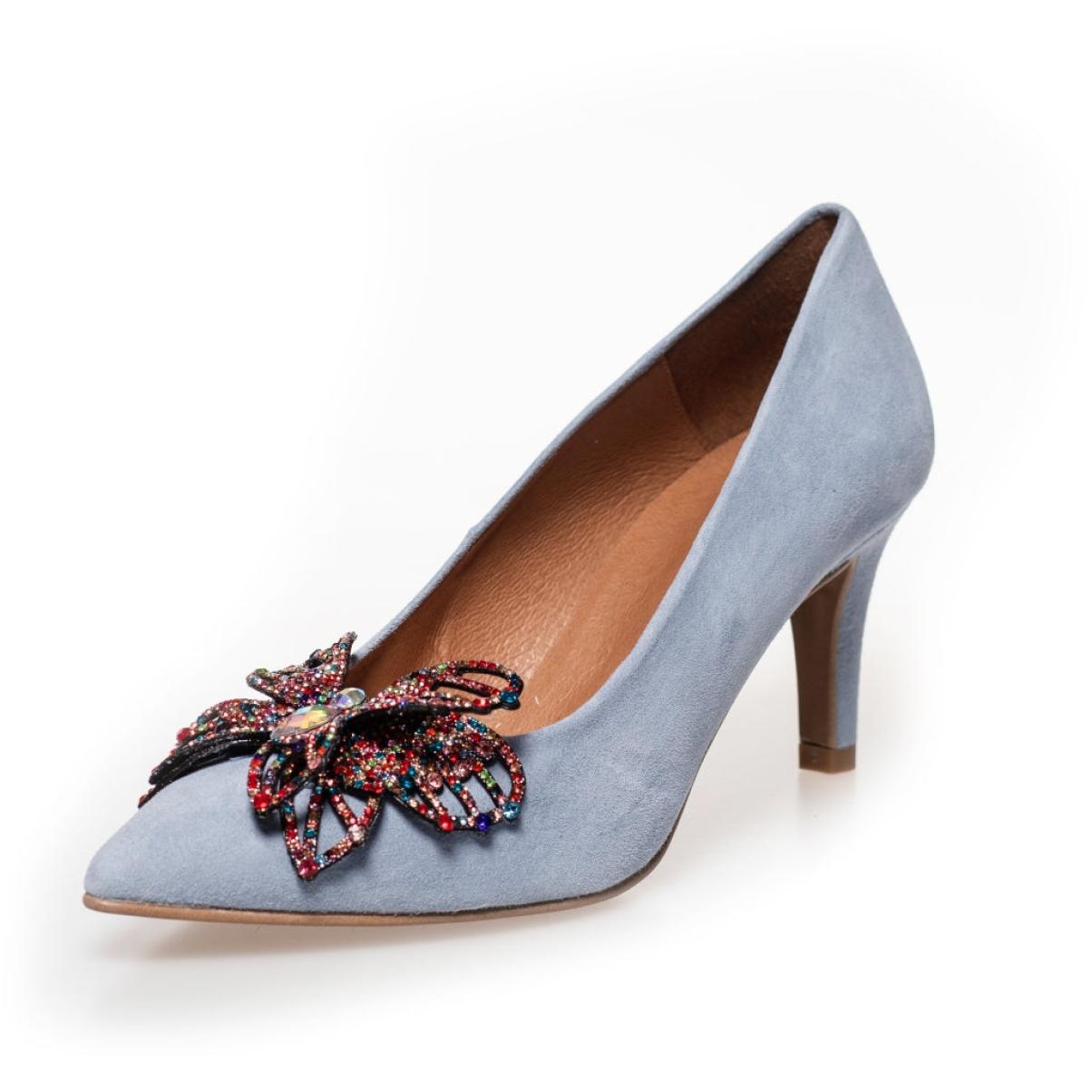 Women Butterfly - Blue Fog Stilettos & High Heels Copenhagen Shoes Tailored - 1