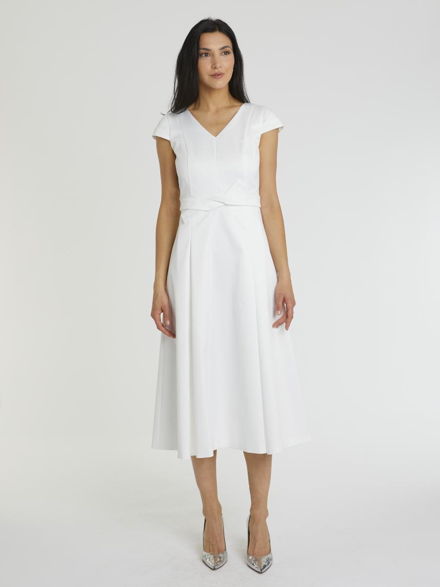Woven Dress Paule Ka Off White Women Dresses - 2