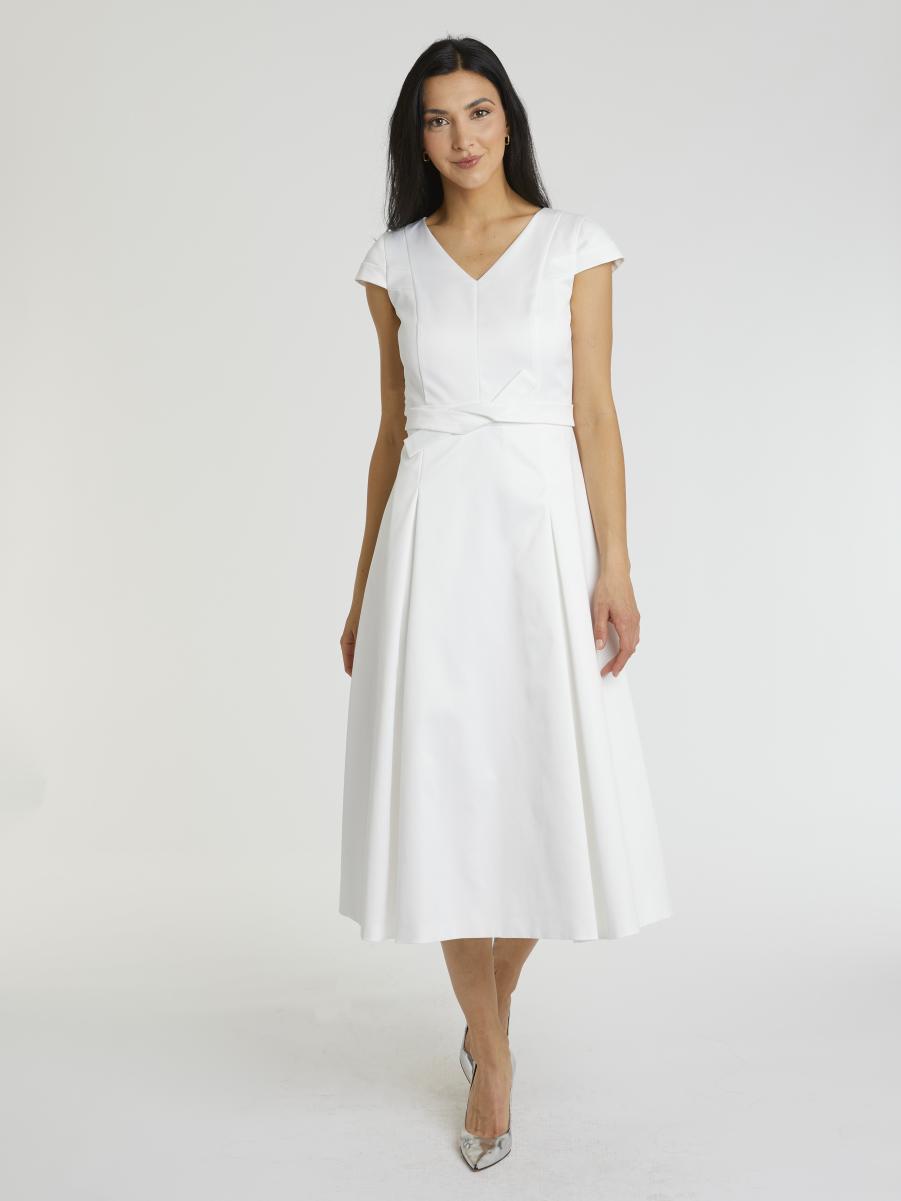 Woven Dress Paule Ka Off White Women Dresses