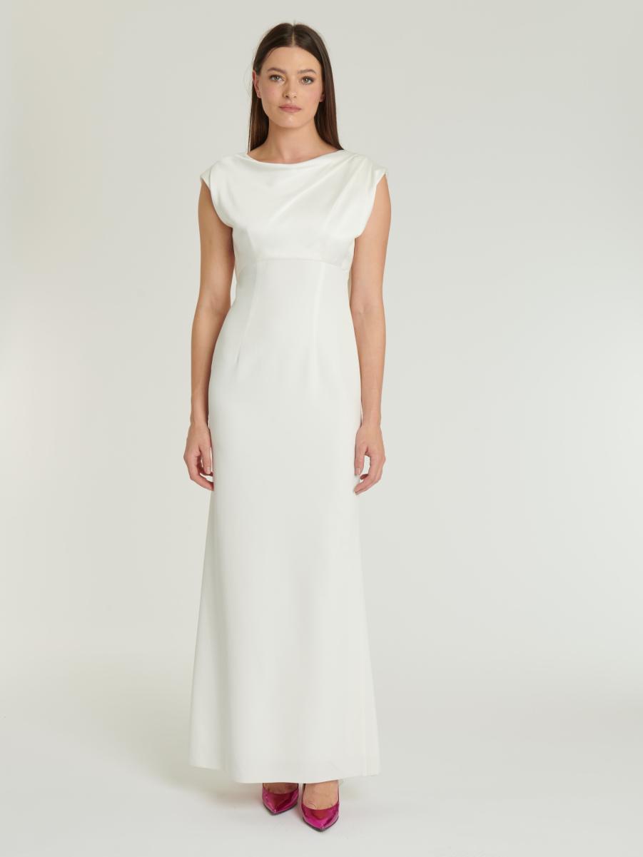 Paule Ka Off White Dresses Woven Dress Women - 4