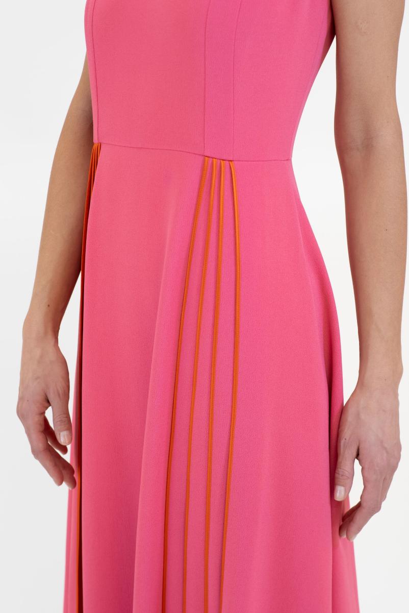 Pink / Orange Woven Dress Dresses Women Paule Ka - 2