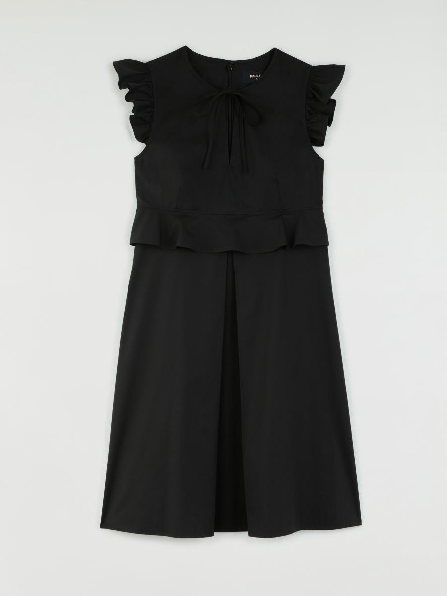 Dresses Cotton-Poplin Dress Noir Paule Ka Women - 4
