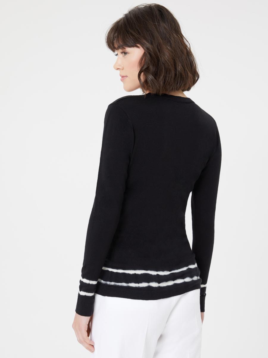 Women Noir / Blanc Casse Paule Ka Merino Wool Cardigan Knitwear - 3