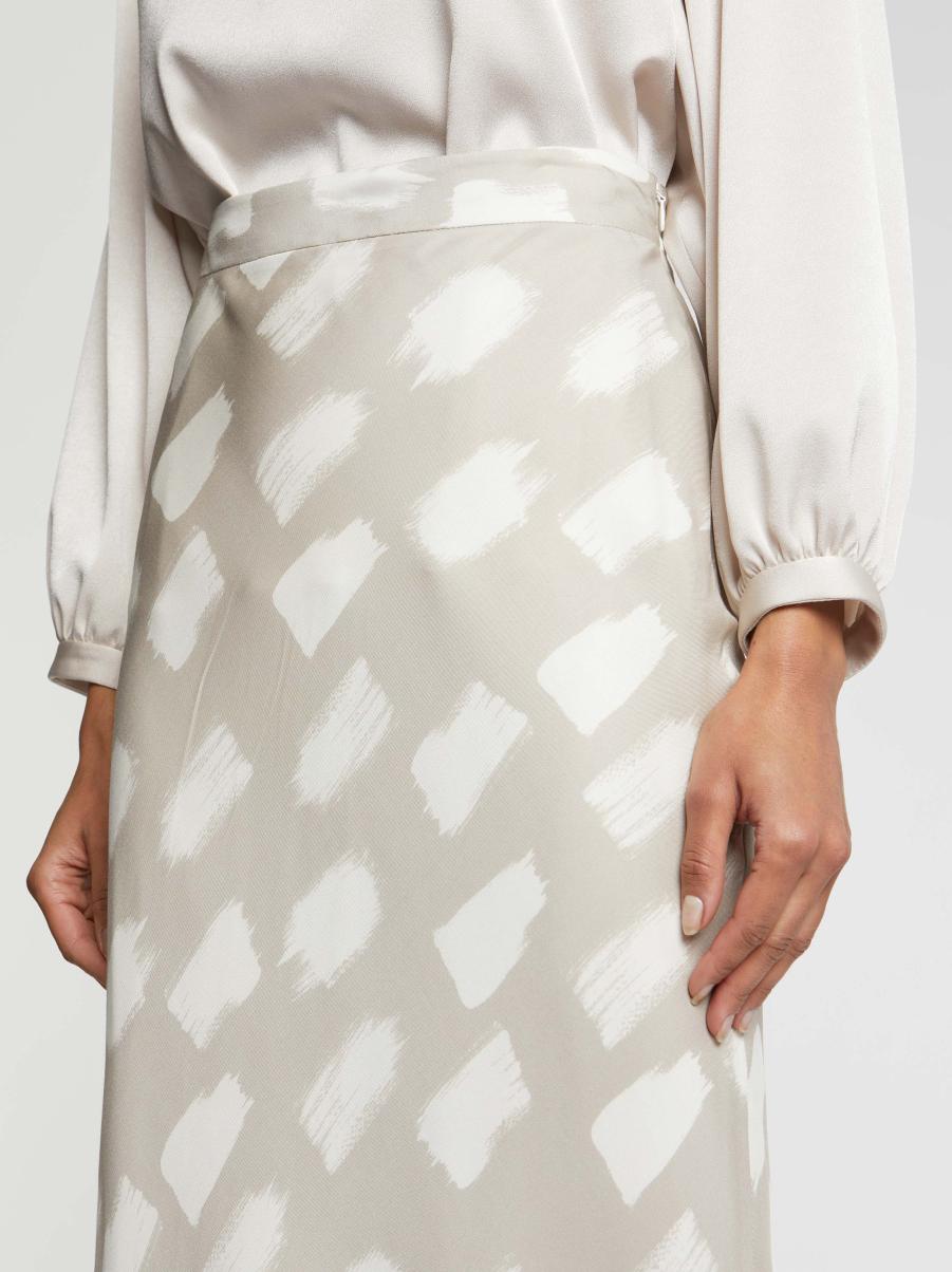 Woven Skirt Skirts Mastic / Blanc Casse Paule Ka Women - 1