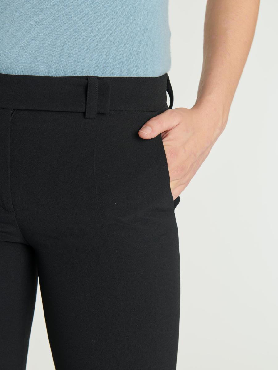 Paule Ka Woven Pants Noir Women Trousers And Jeans - 2