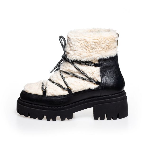 Discover My Winter Boots - Black/Off White Ankle Boots Women Copenhagen Shoes