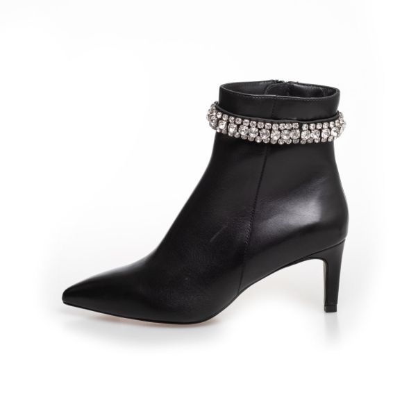 Copenhagen Shoes Women Girls And Diamonds - Copenhagenshoes By Josefine Valentin - Black Vintage Ankle Boots