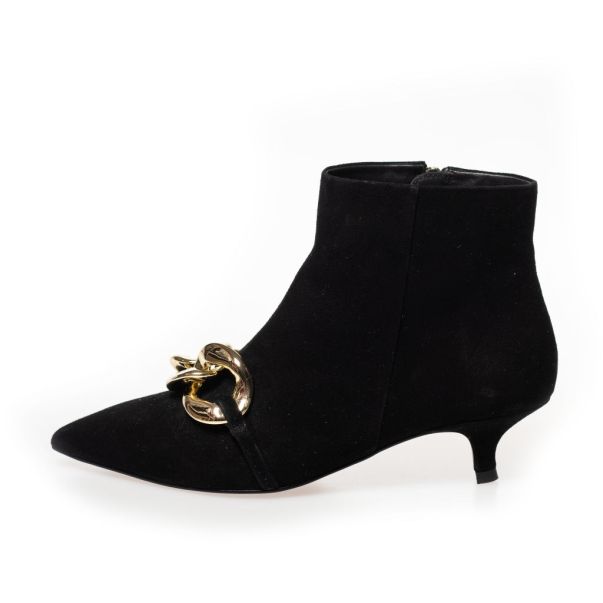 Ankle Boots Love Me Suede - Black Charming Women Copenhagen Shoes