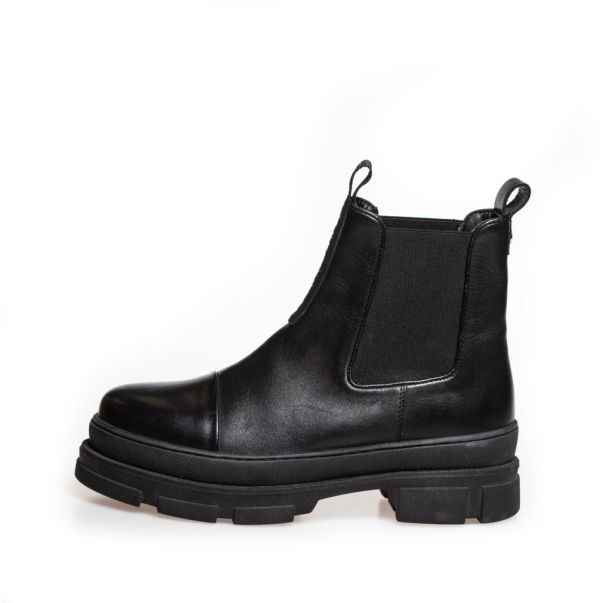 Trendy You And Me Low 22 - Black (With Black Sole) Ankle Boots Copenhagen Shoes Women