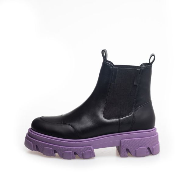 Latest Women Forever Freedom - Black Purple Ankle Boots Copenhagen Shoes