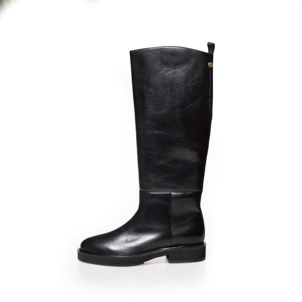 Women Copenhagen Shoes Future Run - Black Long Boots Discount