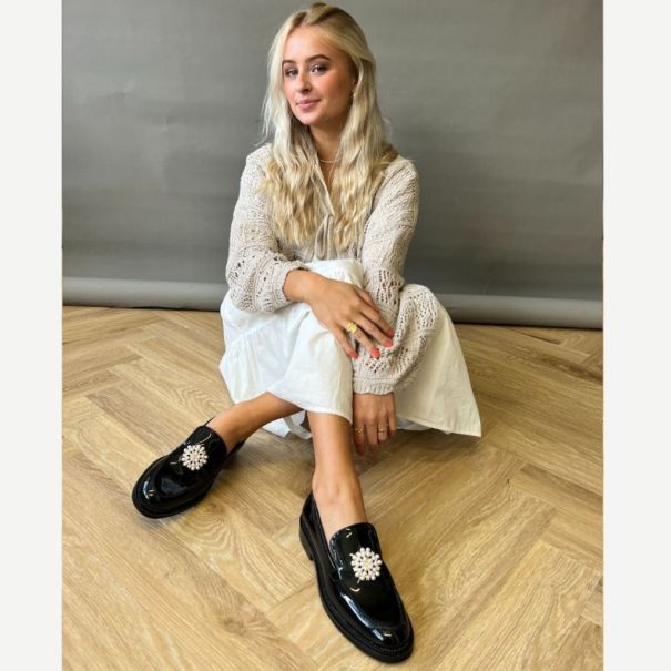 Smart Copenhagen Shoes Women Loafers Shine - Black Patent
