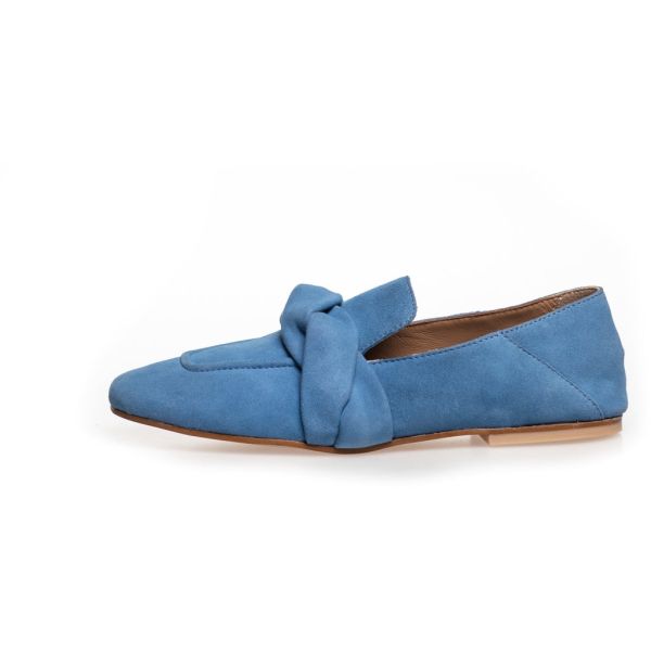 Copenhagen Shoes Luxurious Loafers Women Like Fairytales Suede - Denim