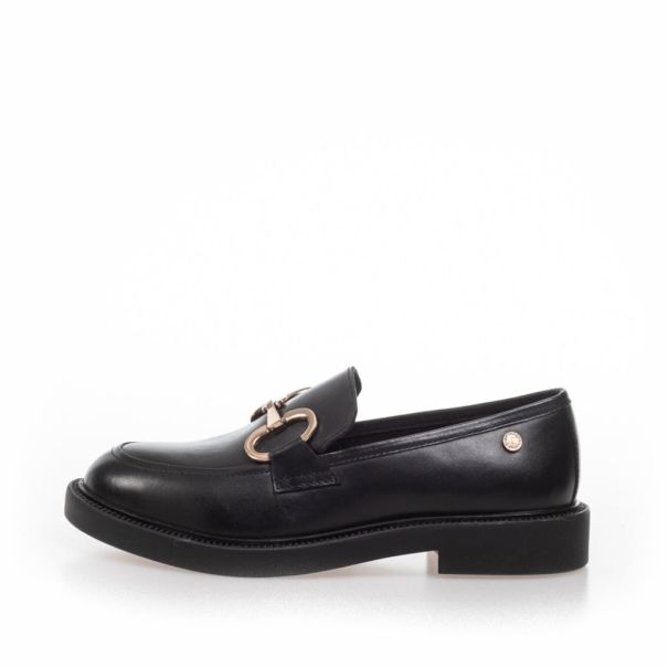 Loafers Enrich Women Awake - Black Leather Copenhagen Shoes