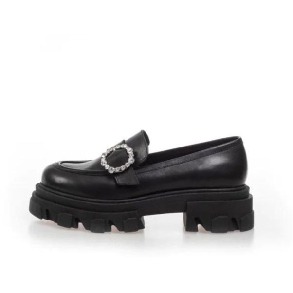 Women Copenhagen Shoes Soul Loafer 23 - Black Plush Loafers