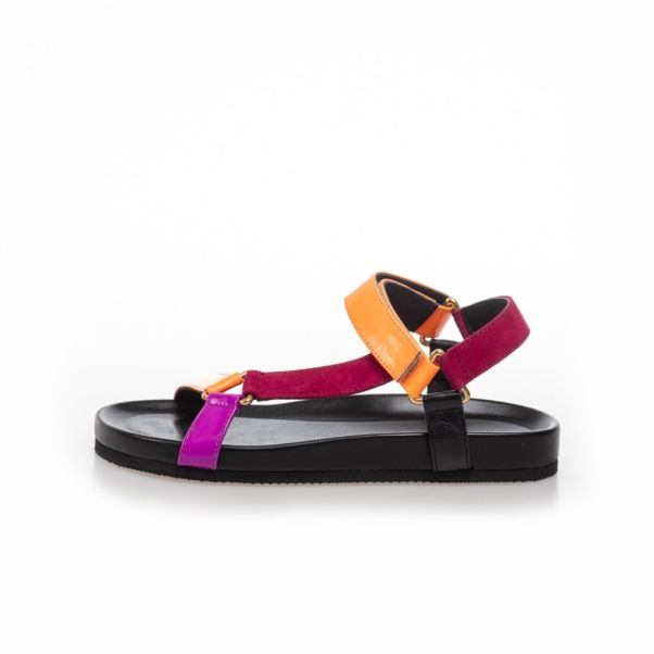 Copenhagen Shoes Sandals Women Innovative Neon Fever - Orange Multi