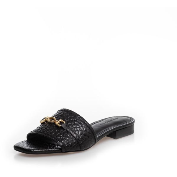 Discount Sandals Sunshine Girls Croco - Black Copenhagen Shoes Women