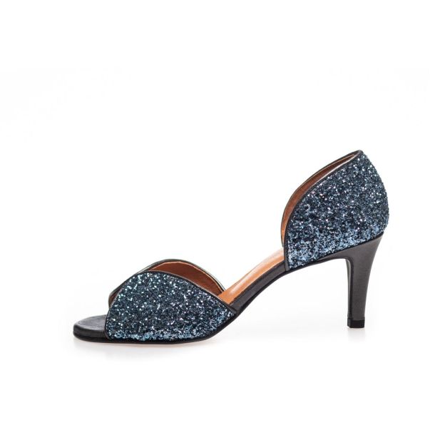 Copenhagen Shoes My Diamonds - Blue - Blue Glitter Women Sandals High-Quality
