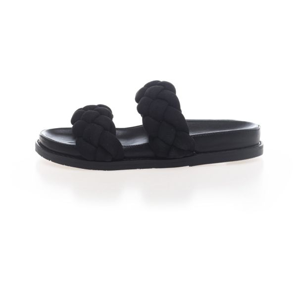 Fashionista Suede 22 - Black Compact Sandals Women Copenhagen Shoes