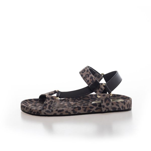 Peace Leo - Black Leopard Copenhagen Shoes Reliable Sandals Women