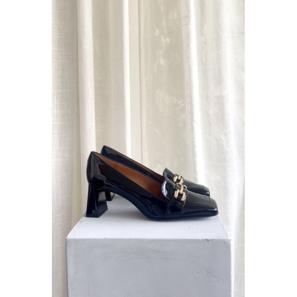 Women Copenhagen Shoes Durable London - Black Patent Stilettos & High Heels