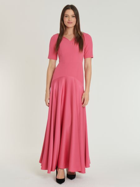 Paule Ka Woven Dress Dresses Women Pink