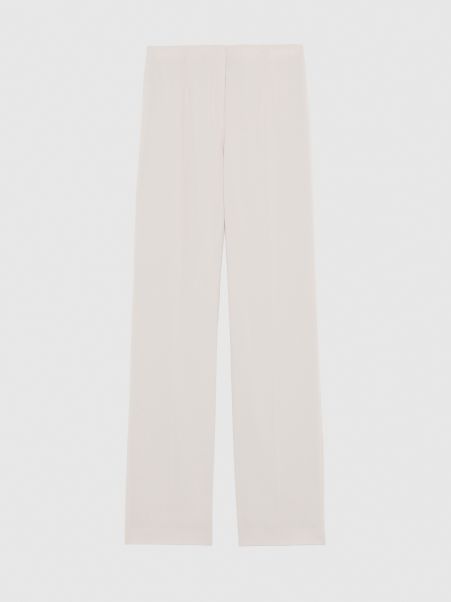 Trousers And Jeans Women Fluid Satin-Back Crepe Pants Coquille Paule Ka